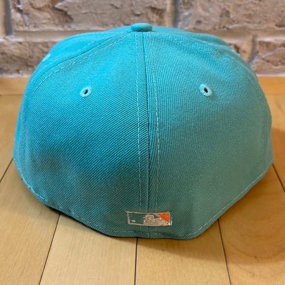 New Era 59Fifty Arizona Diamondbacks Fitted Hat Size 7 1/4  Orange UV Side Patch - Picture 2 of 5